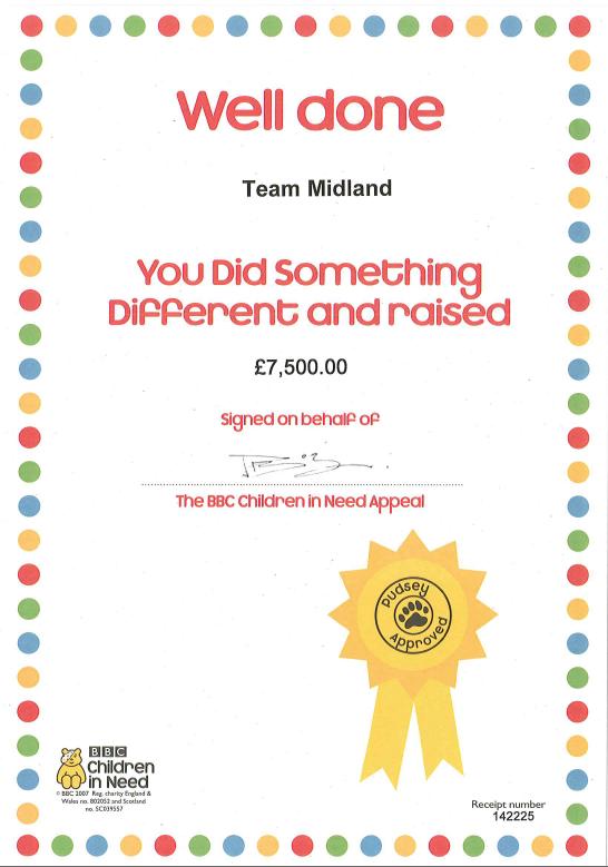 BBC CIN official receipt May 2009